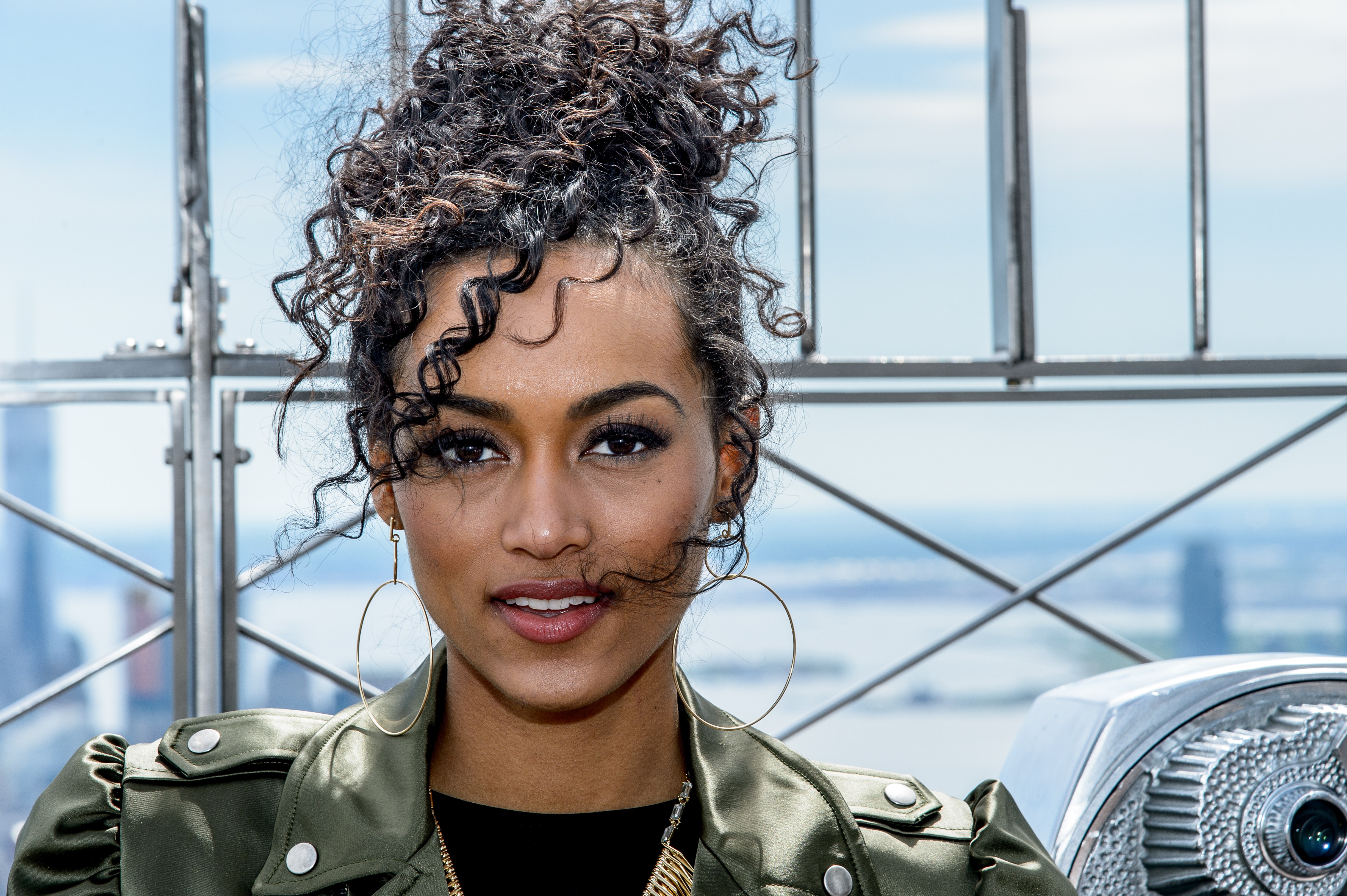 Miss USA Kara McCullough Visits Empire State Building