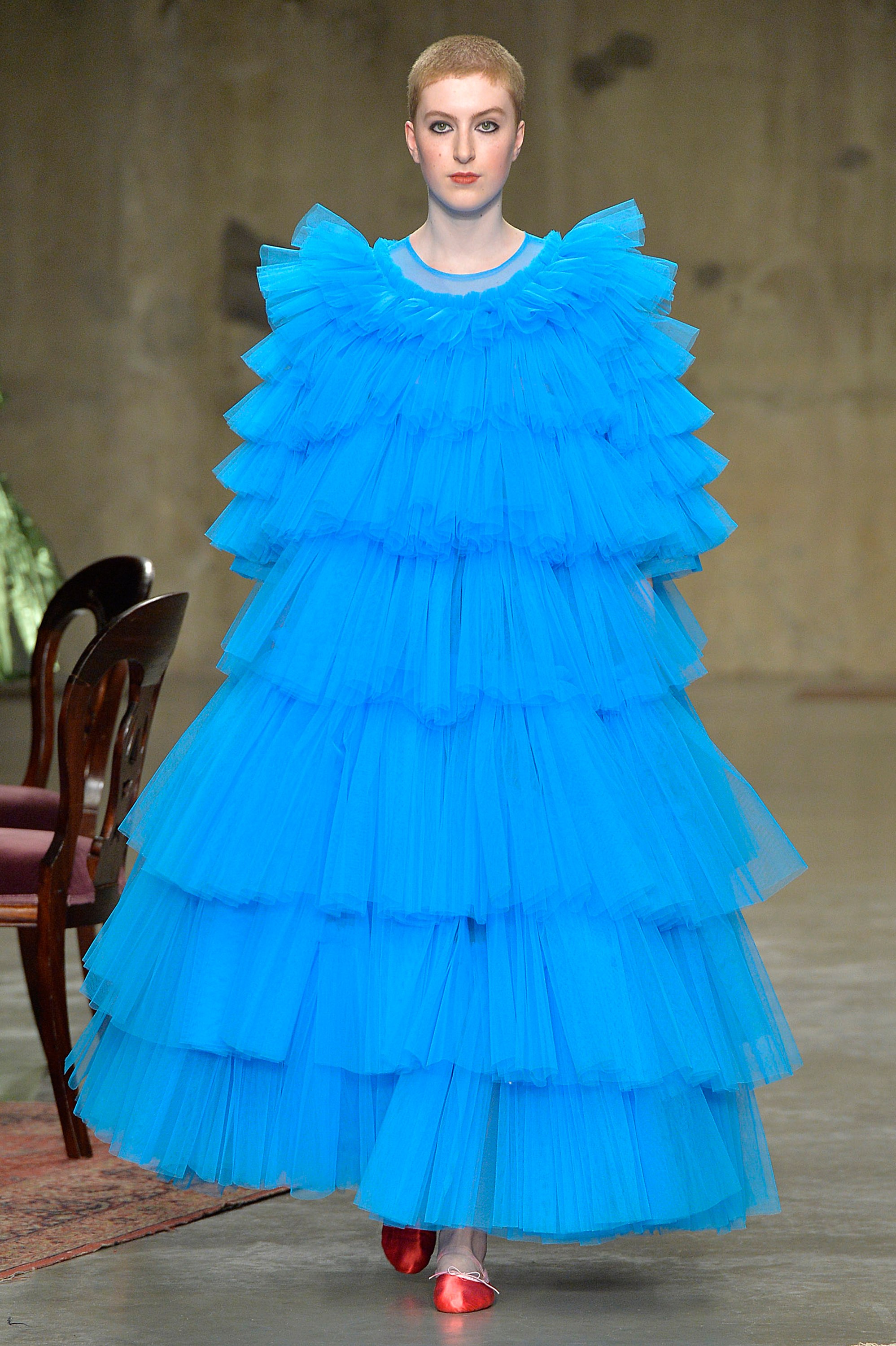 Molly Goddard - Runway RTW - Fall 2017 - London Fashion Week