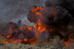 Blue Cut Fire Rages Through 30,000 Acres In Southern California