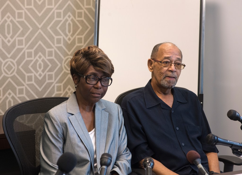 Barbara and Phillip Butler, victims of the 1977 crossburning on their property by Catholic Priest William Aitcheson.