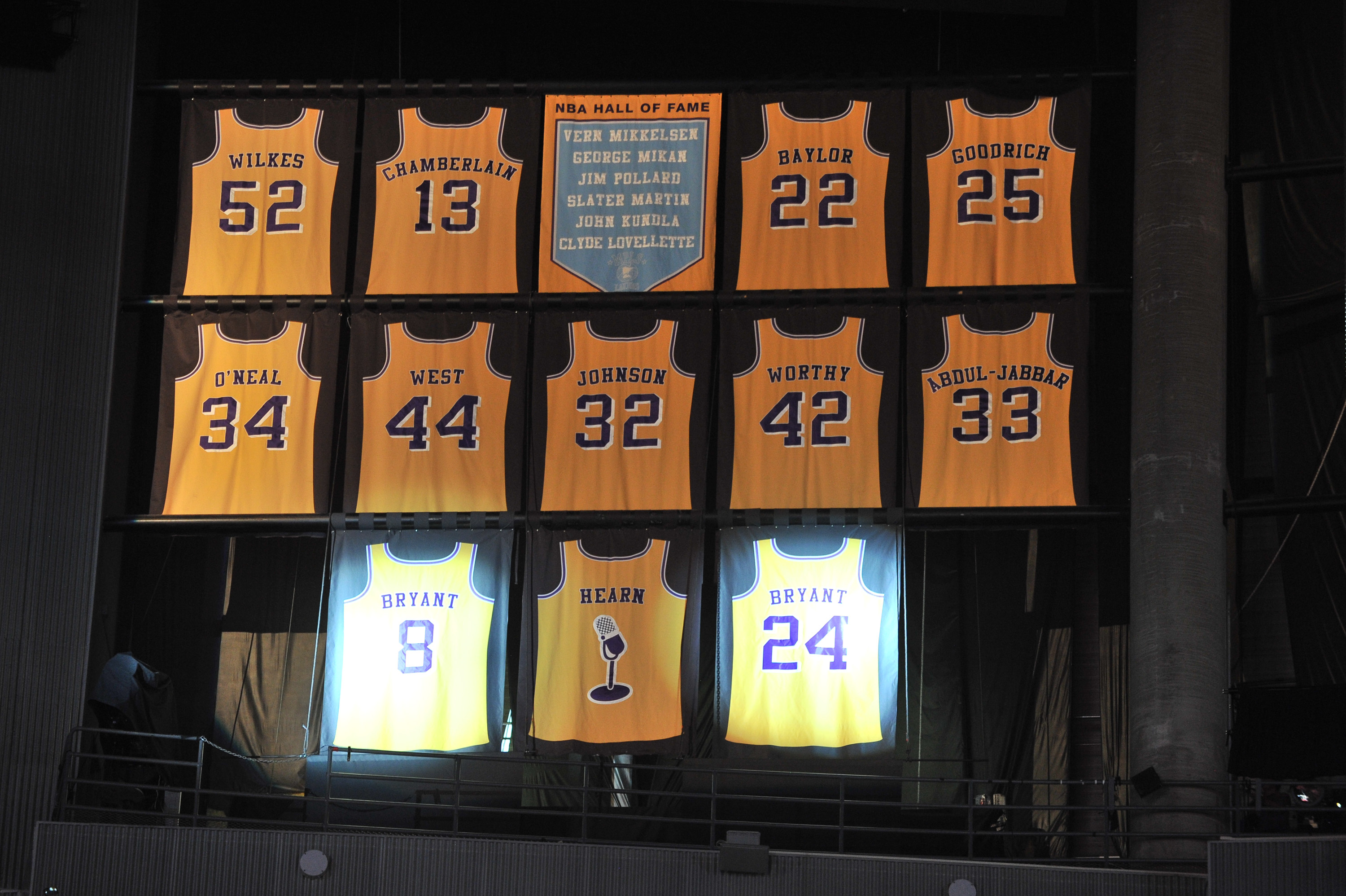 Kobe Bryant Jersey Retirement Ceremony
