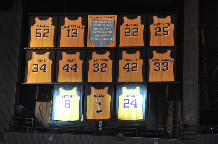Kobe Bryant Jersey Retirement Ceremony