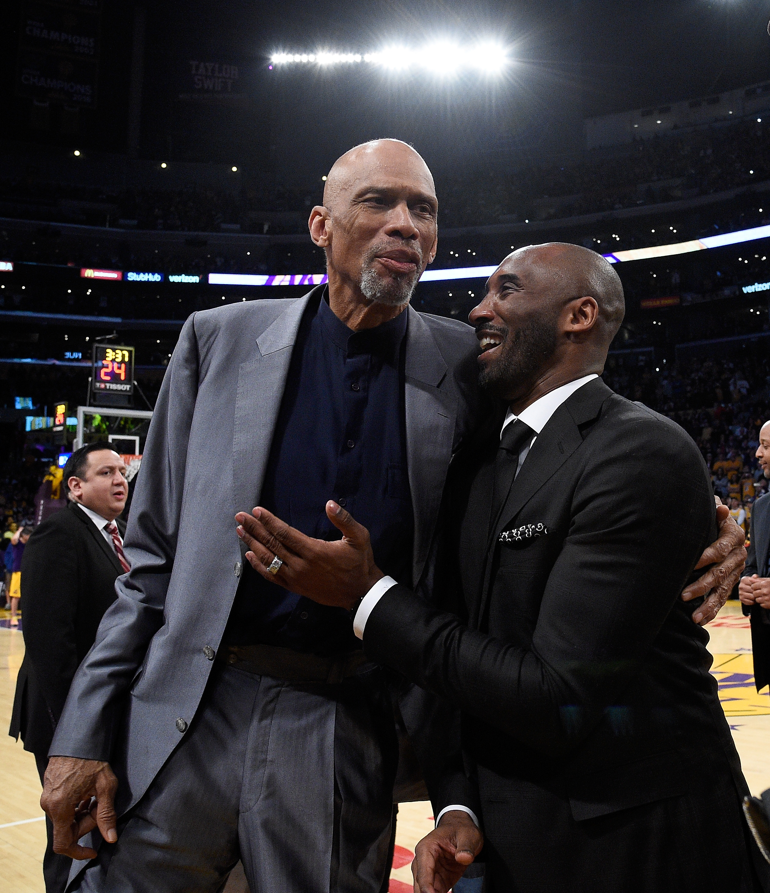 Kobe Bryant Jersey Retirement Ceremony