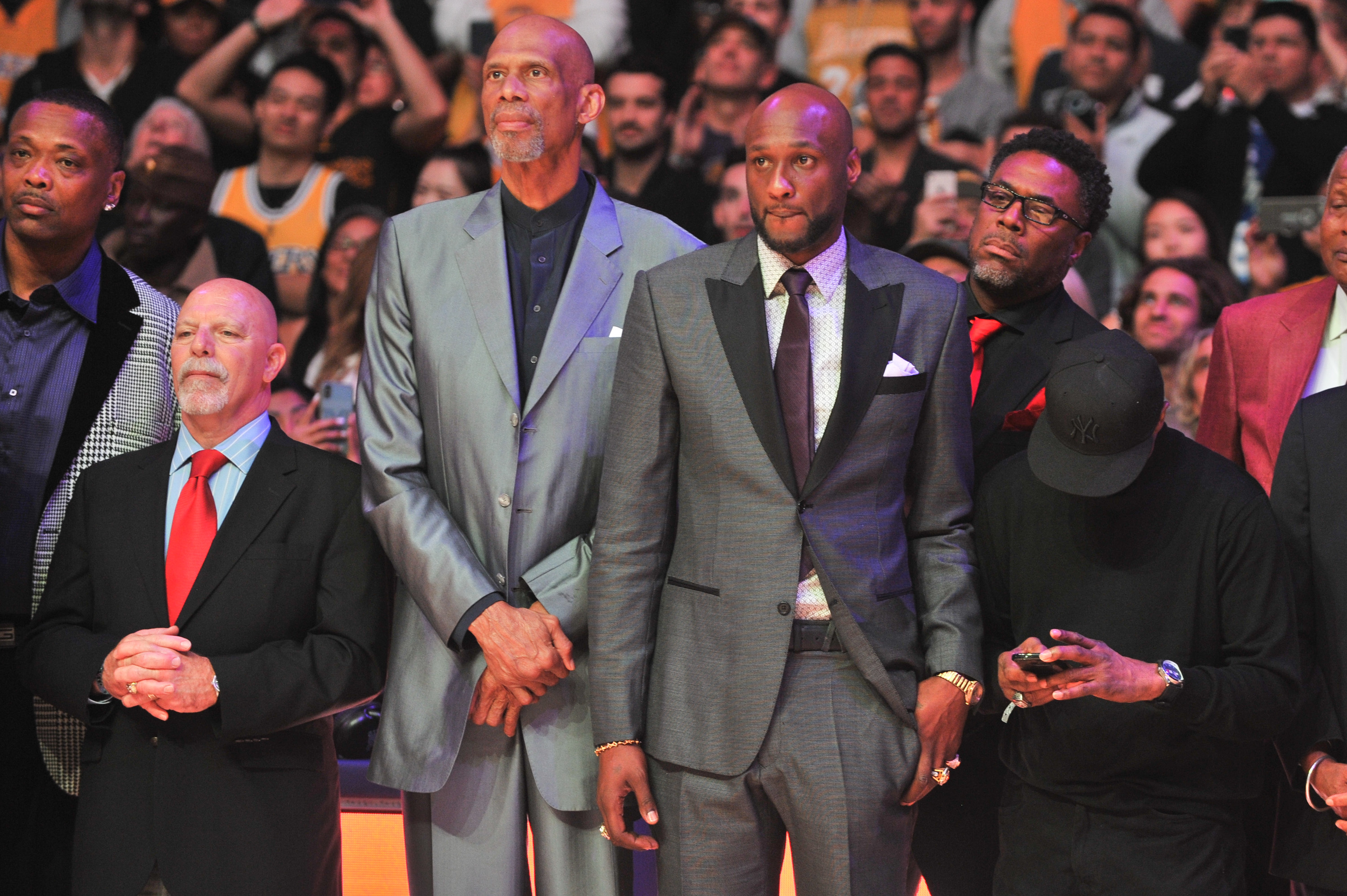 Celebrities At The Los Angeles Lakers Game