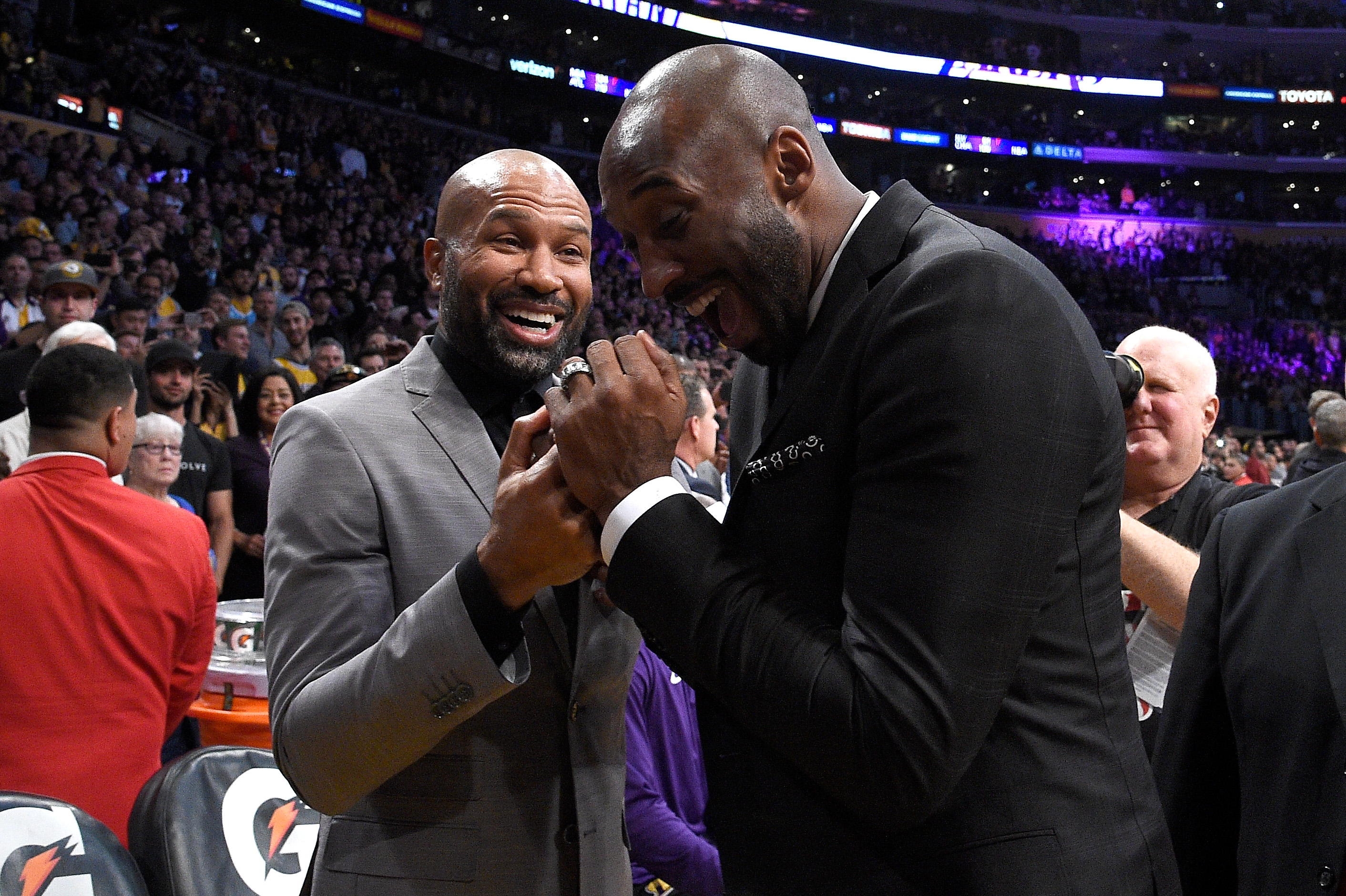 Kobe Bryant Jersey Retirement Ceremony