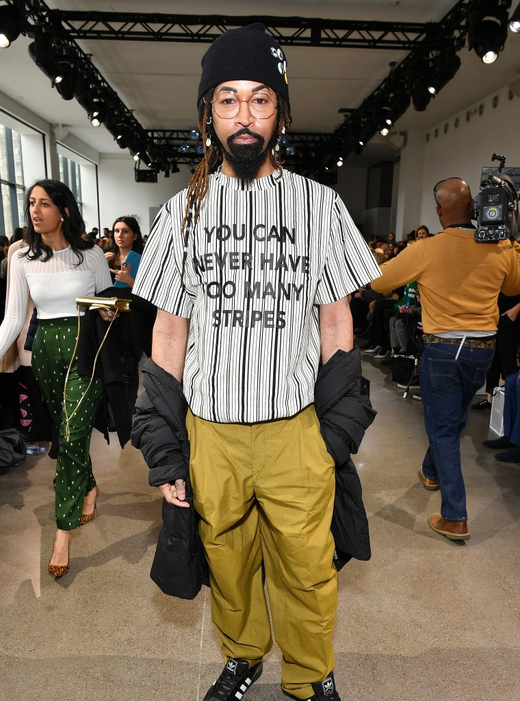 Ty Hunter attends the Bibhu Mohapatra front row during New York Fashion Week