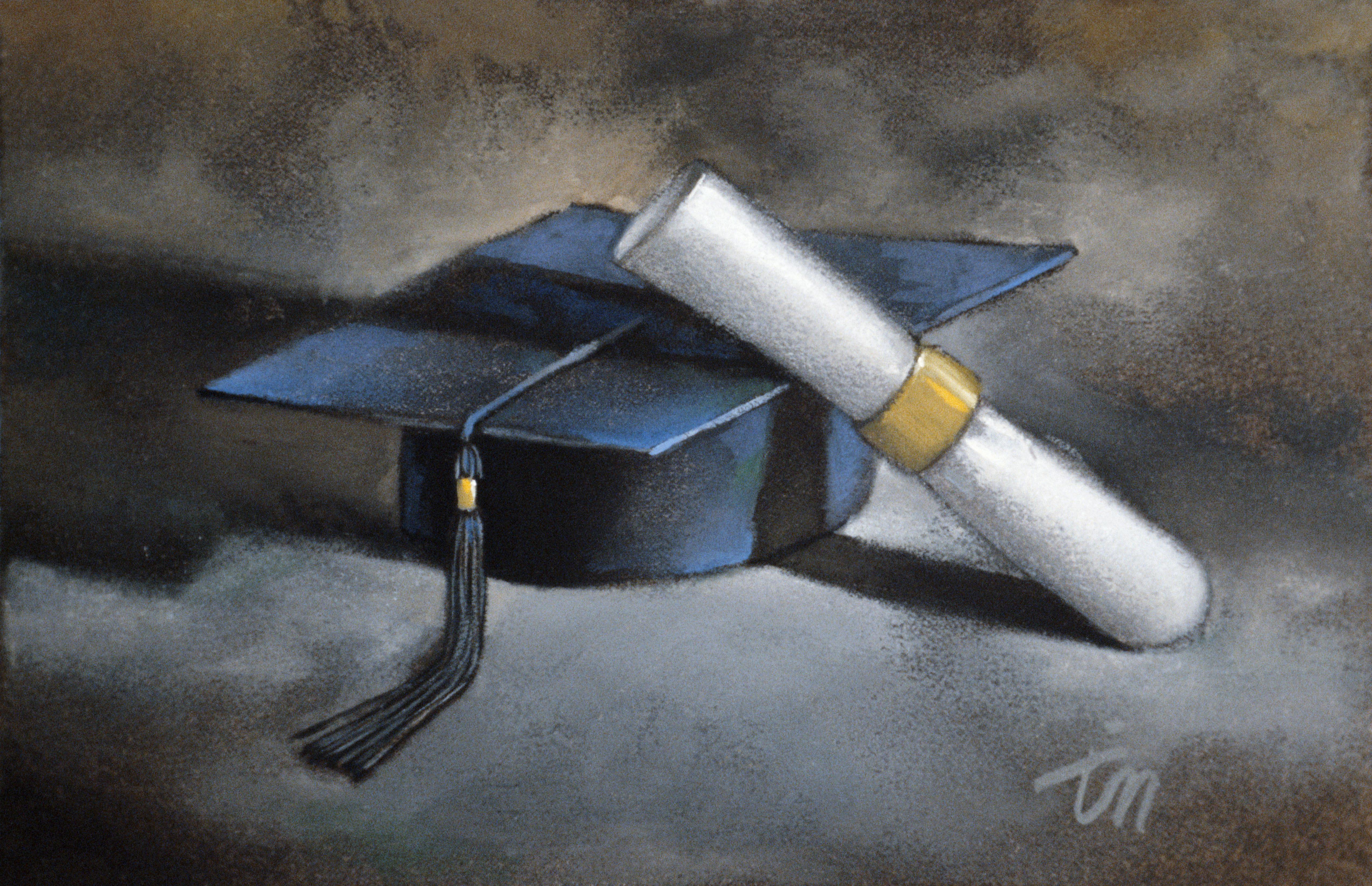 GRADUATION CAP AND DIPLOMA