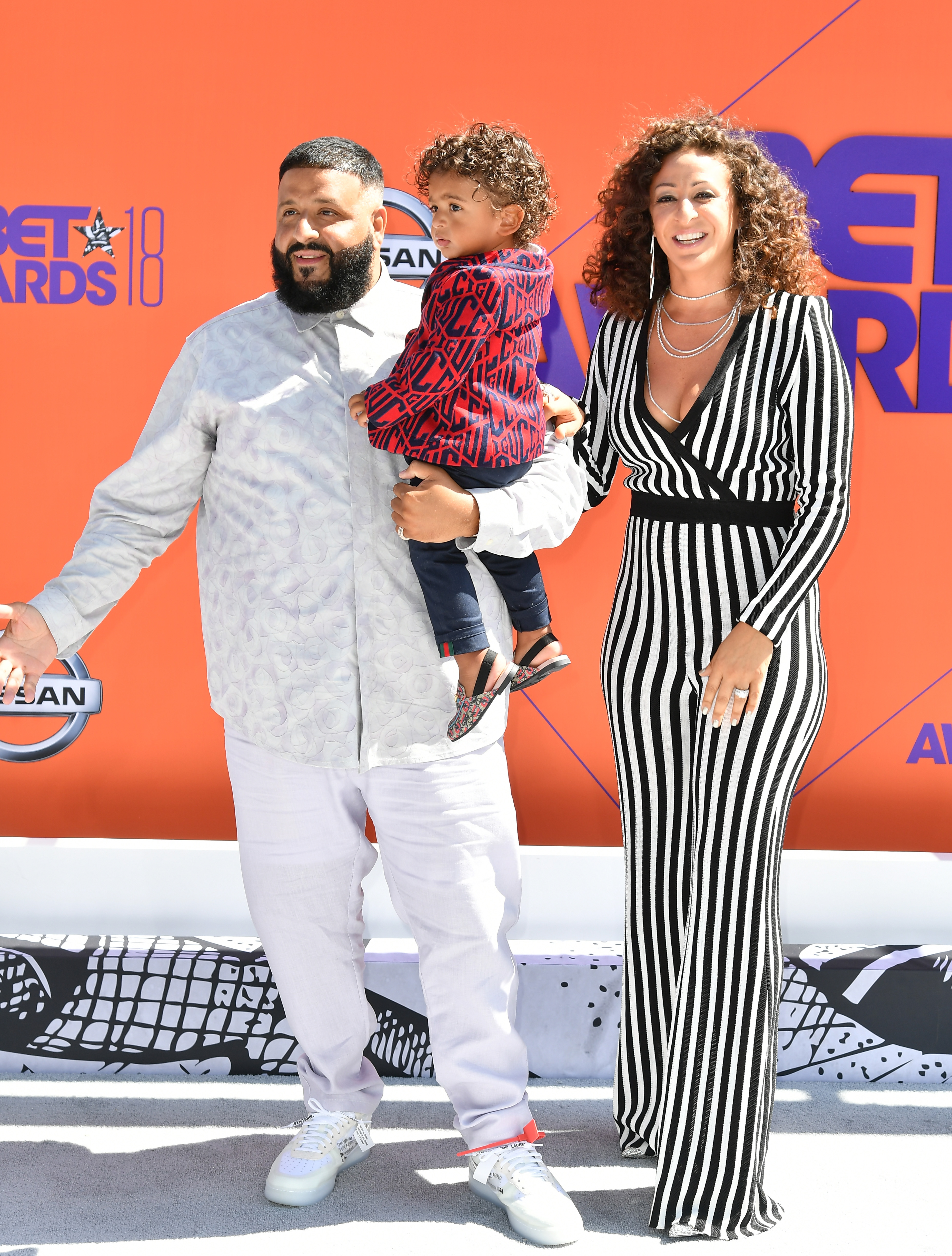 DJ Khaled, Asahd Tuck Khaled and Nicole Tuck
