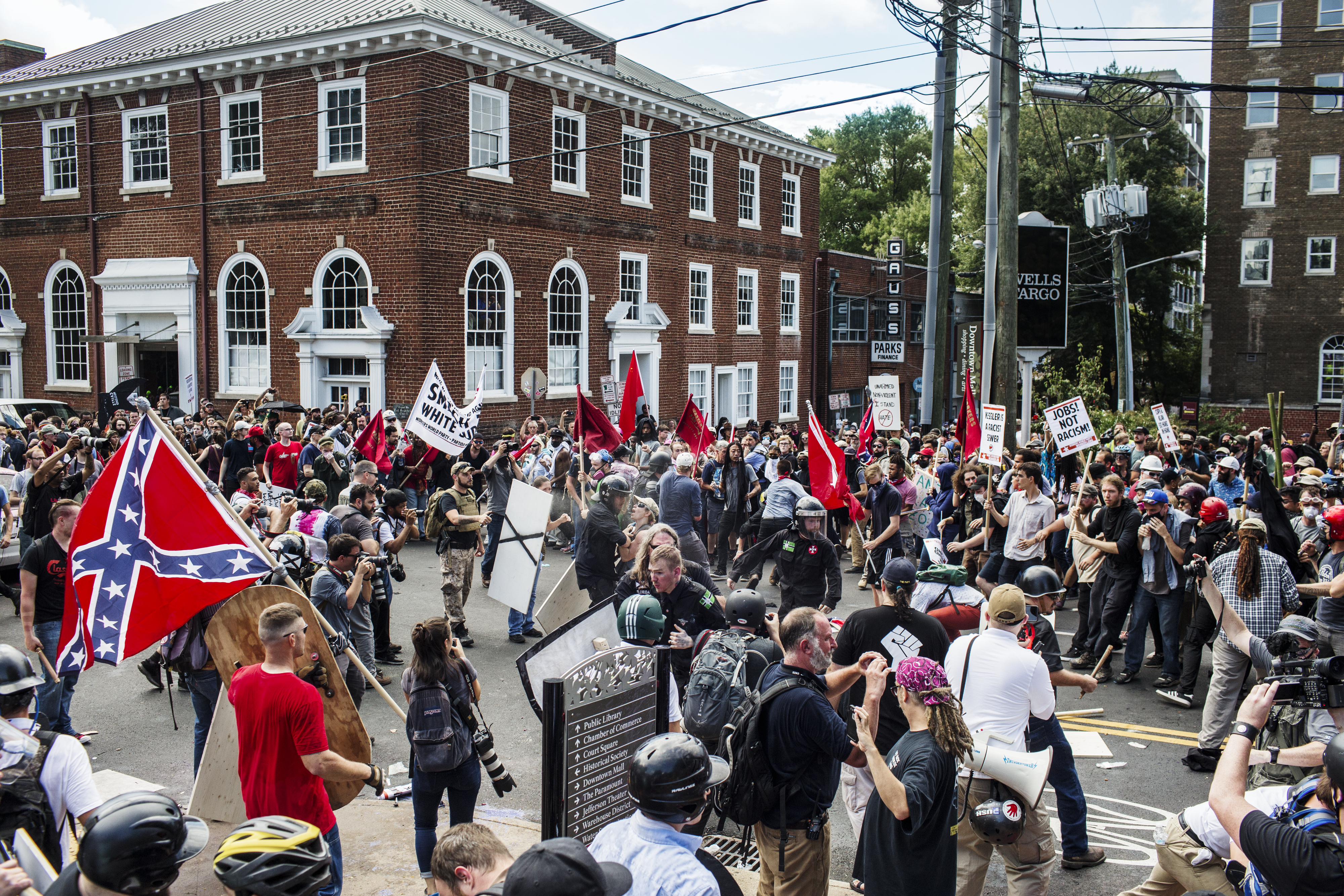 Violent Clashes Erupt at 'Unite the Right' Rally in Charlottesville