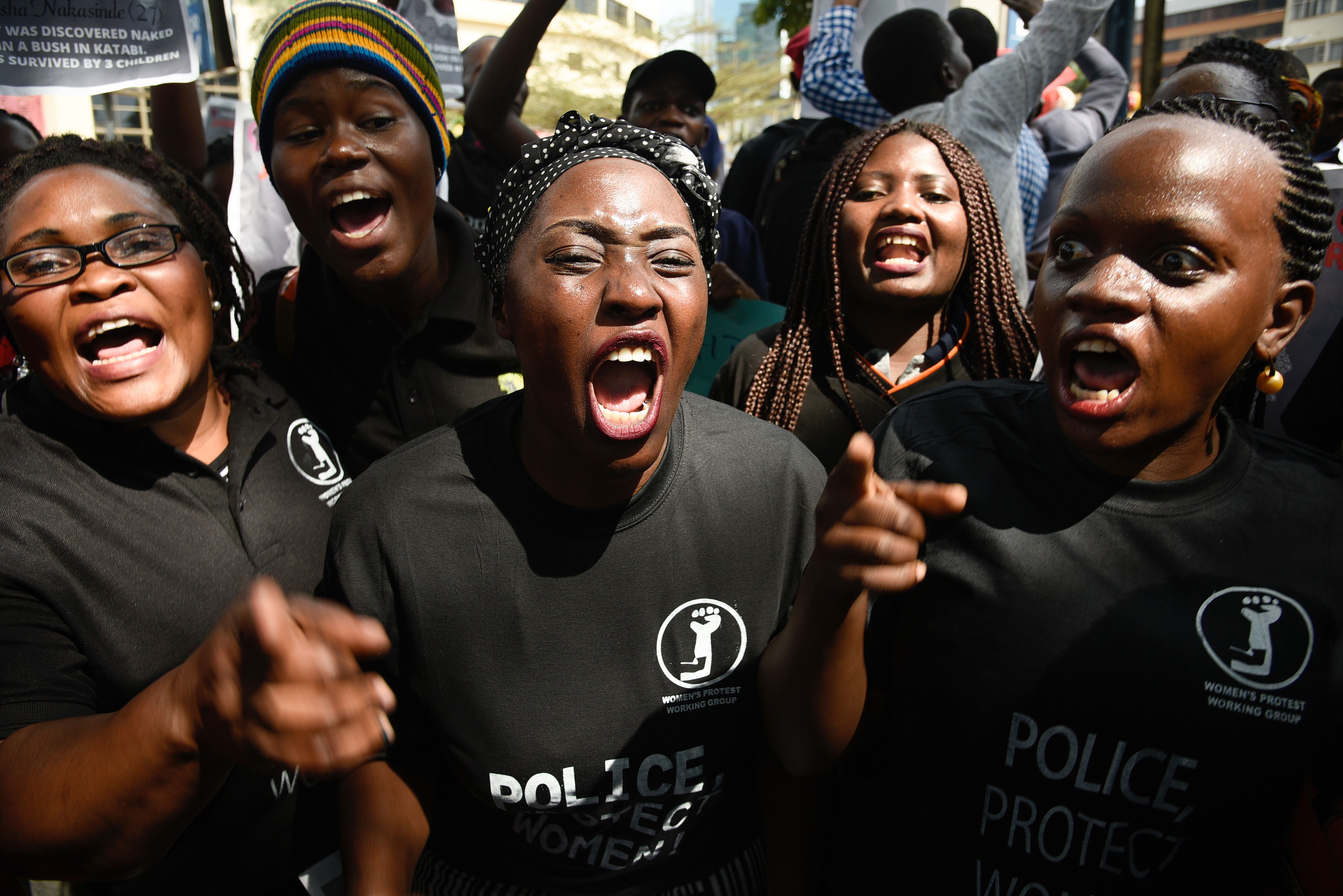 UGANDA-PROTEST-WOMEN