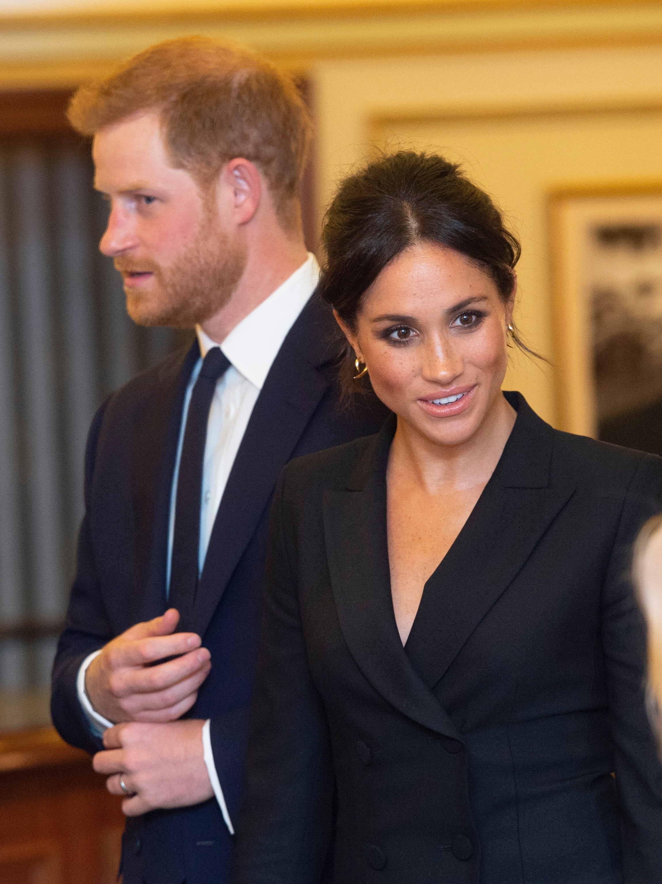 The Duke & Duchess Of Sussex Attend A Gala Performance Of "Hamilton" In Support Of Sentebale