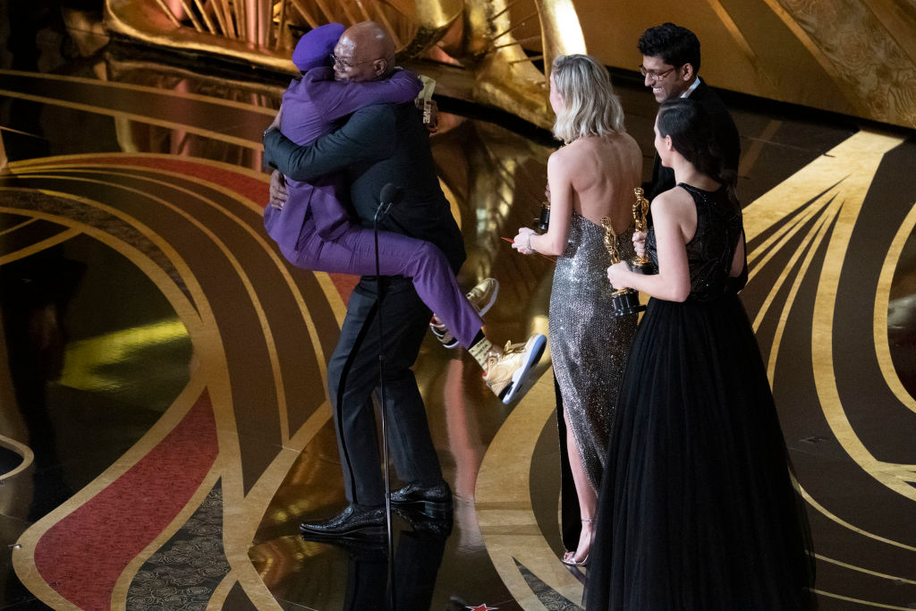 Spike Lee & Sam Jackson Share A Moment