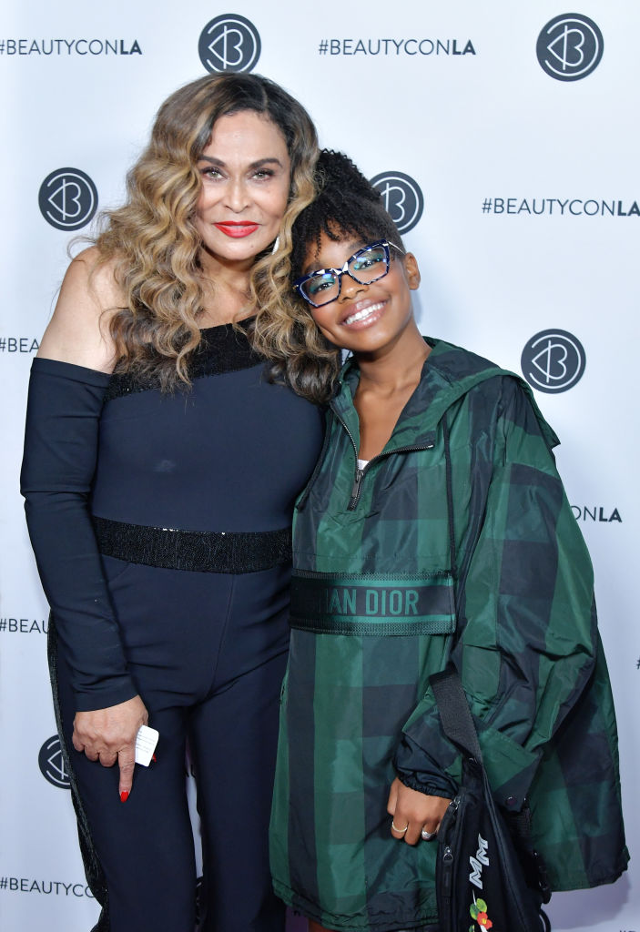 TINA KNOWLES AND MARSAI MARTIN