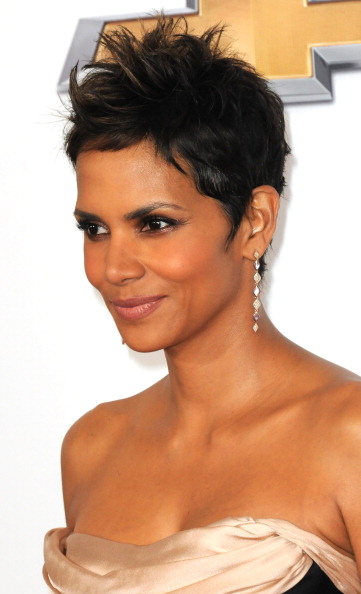 Black celebrity pixie cut