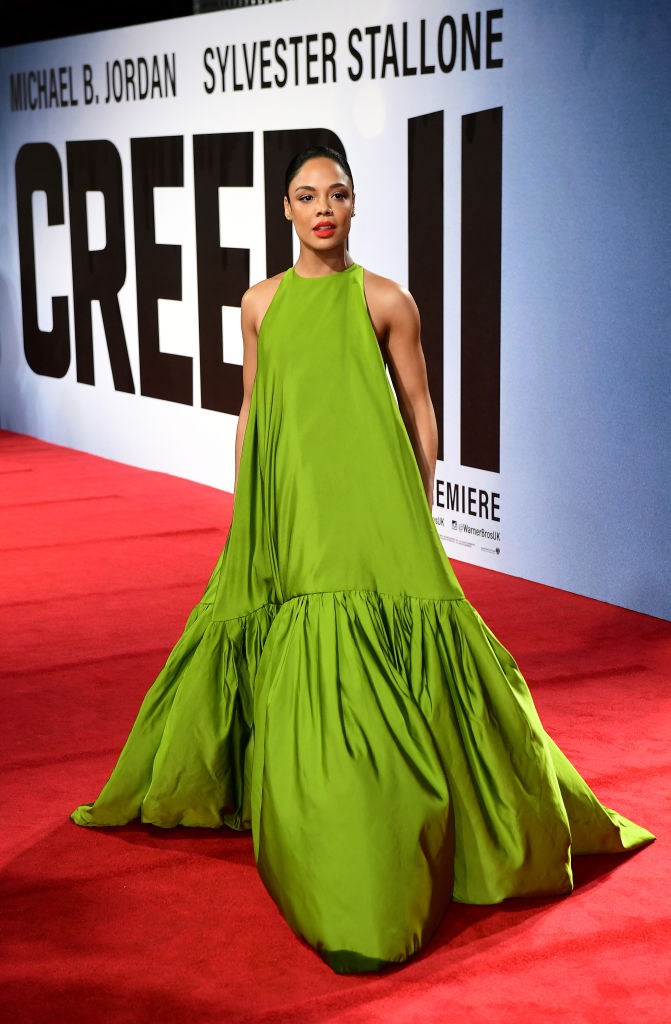 TESSA THOMPSON AT THE 2018 CREED II EUROPEAN PREMIERE
