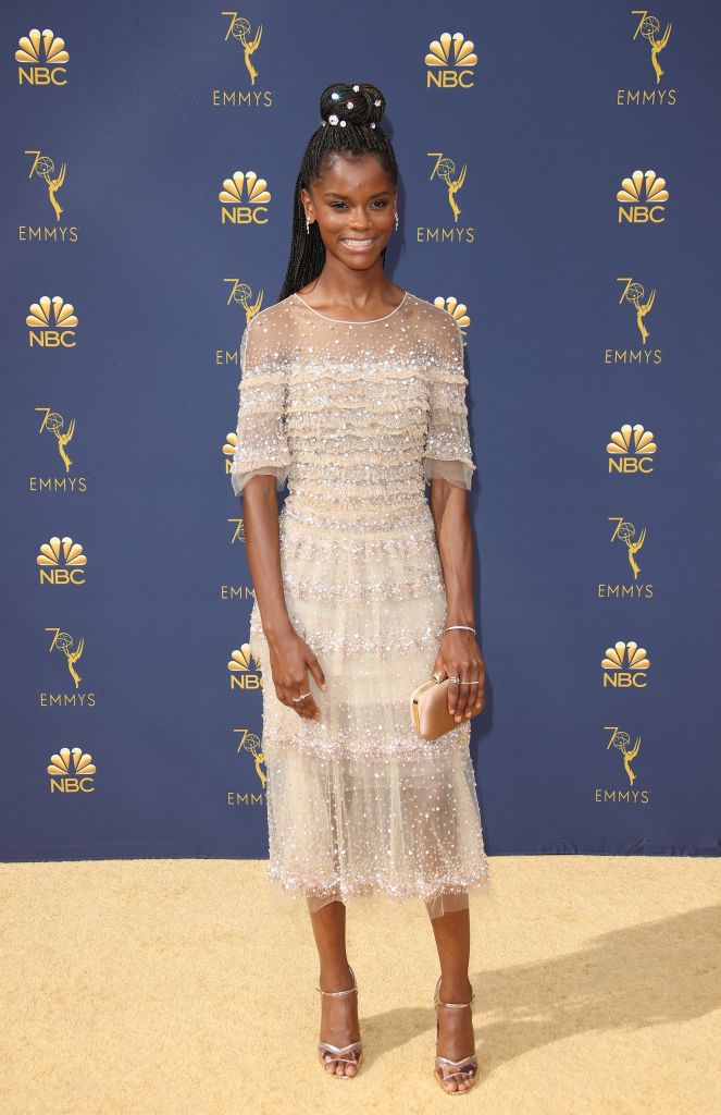 LETITIA WRIGHT AT THE 70TH EMMY AWARDS, 2018