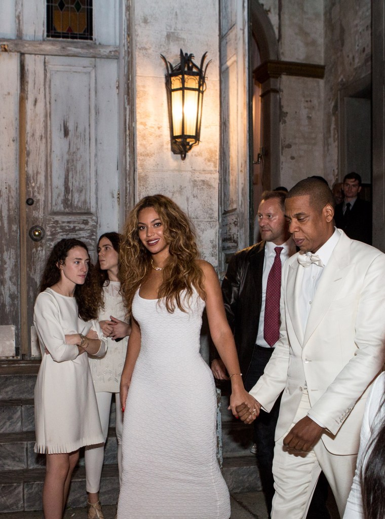 JAY-Z AND BEYONCE AT SOLANGE KNOWLES' WEDDING, 2014