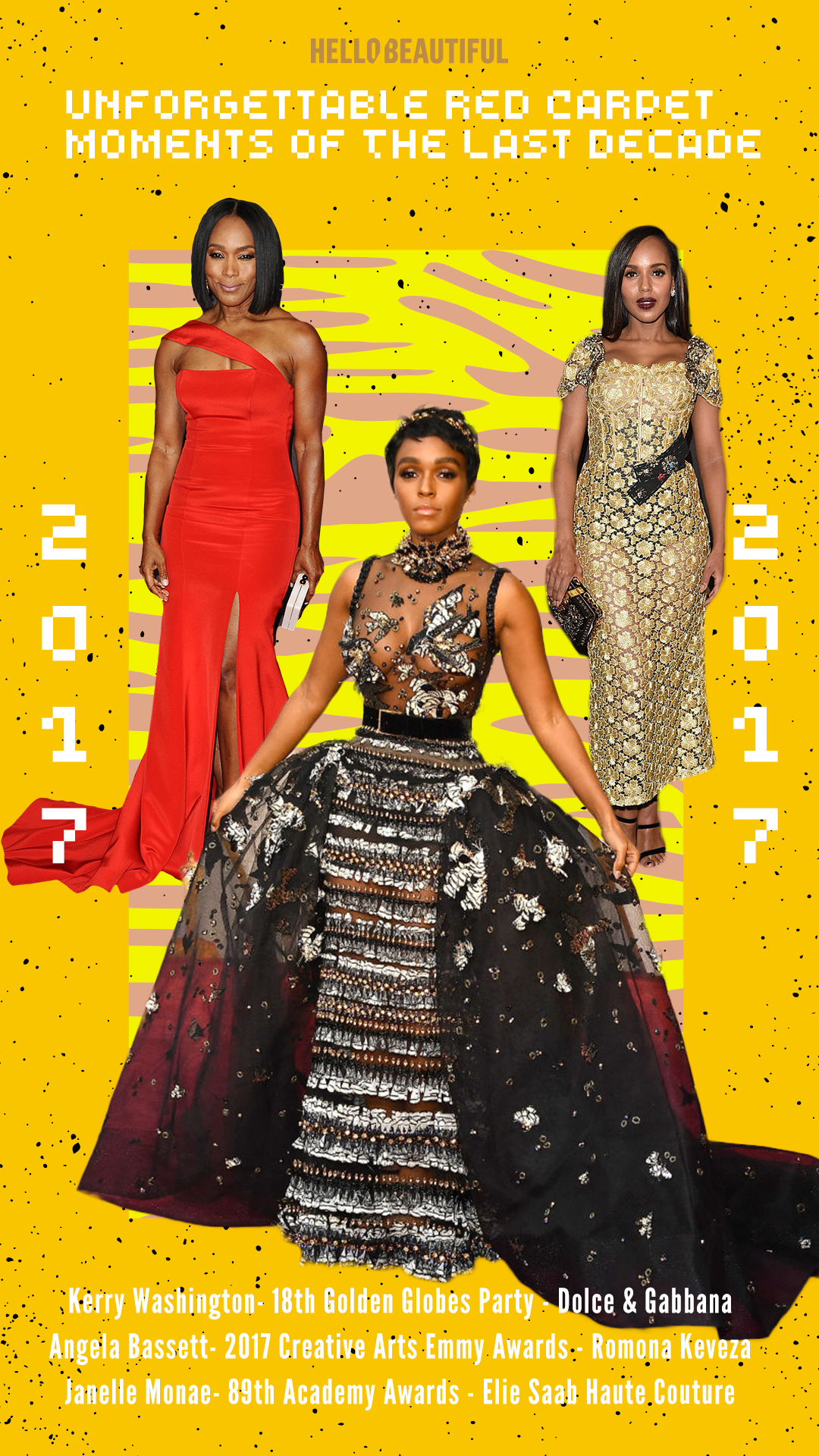 Angela Bassett, Janelle Monae & Kerry Washington