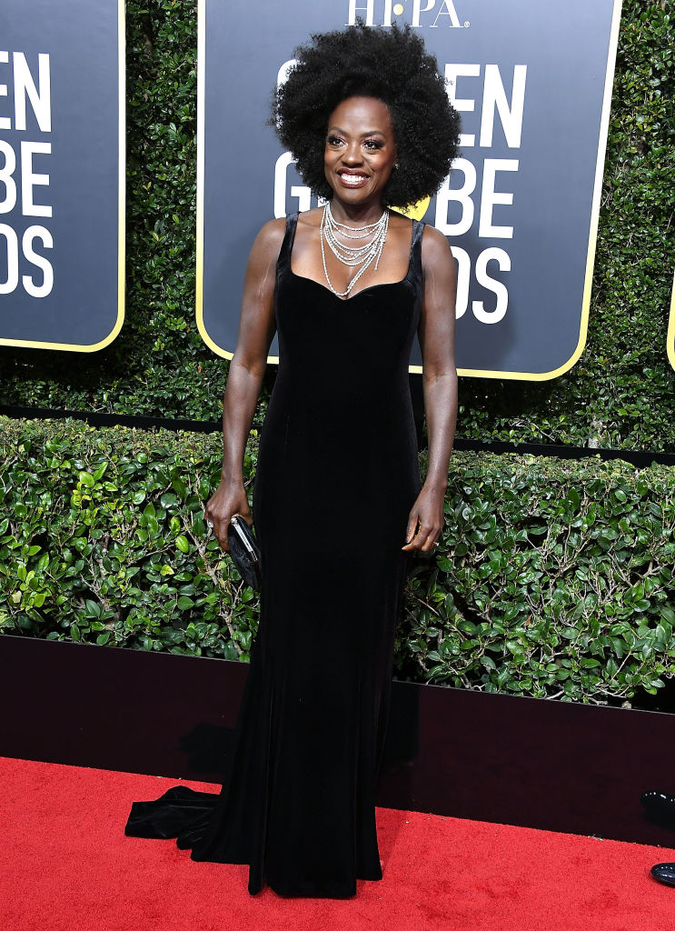 VIOLA DAVIS' AFRO AT THE 75TH ANNUAL GOLDEN GLOBE AWARDS