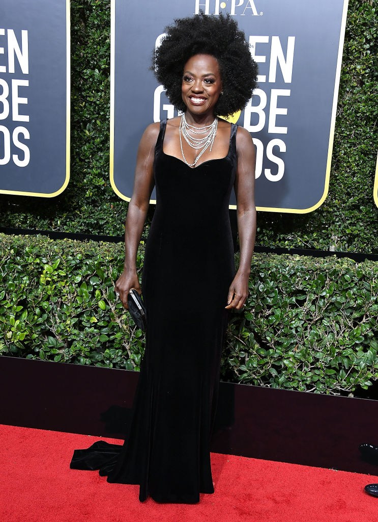 VIOLA DAVIS' AFRO AT THE 75TH ANNUAL GOLDEN GLOBE AWARDS