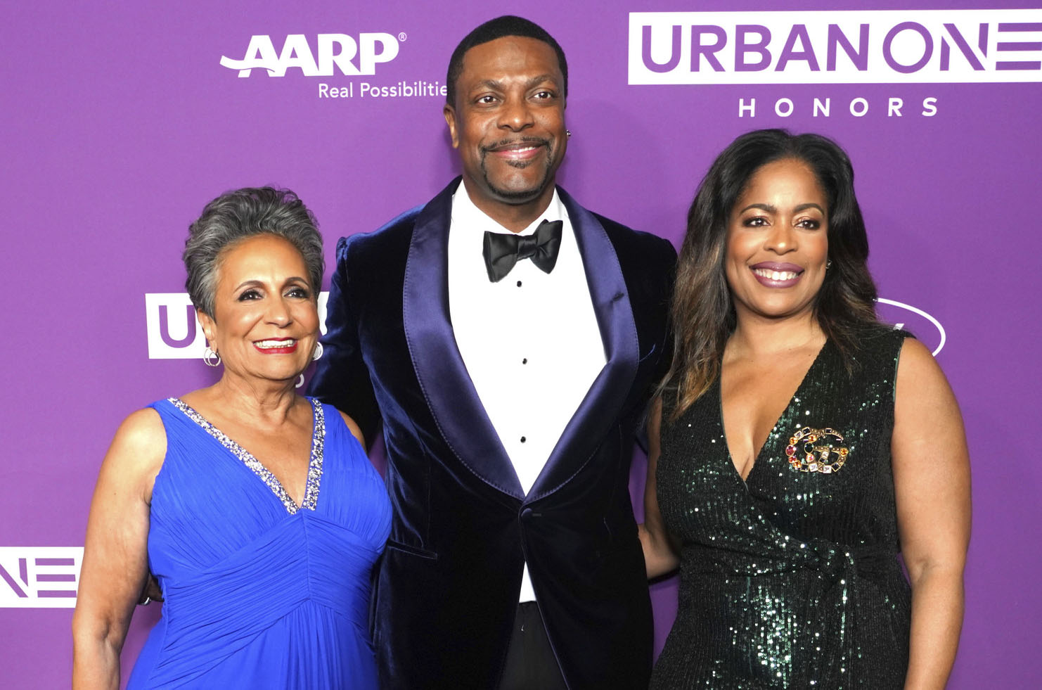 Cathy Hughes, Chris Tucker and Guest