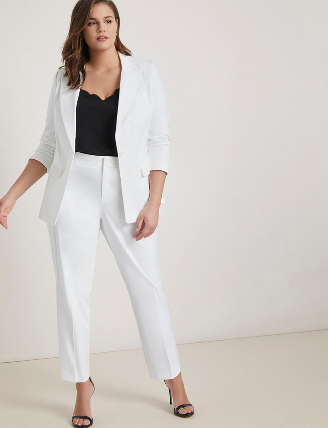 ELOQUII Plus Size White Suit