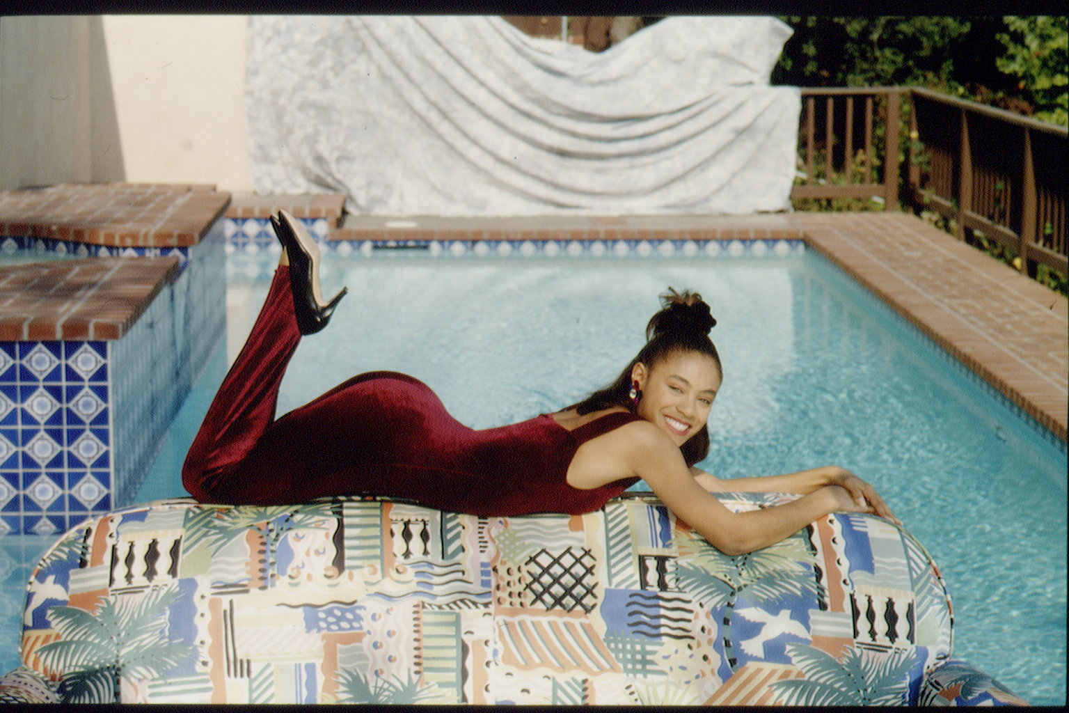Jada Smith at a pool