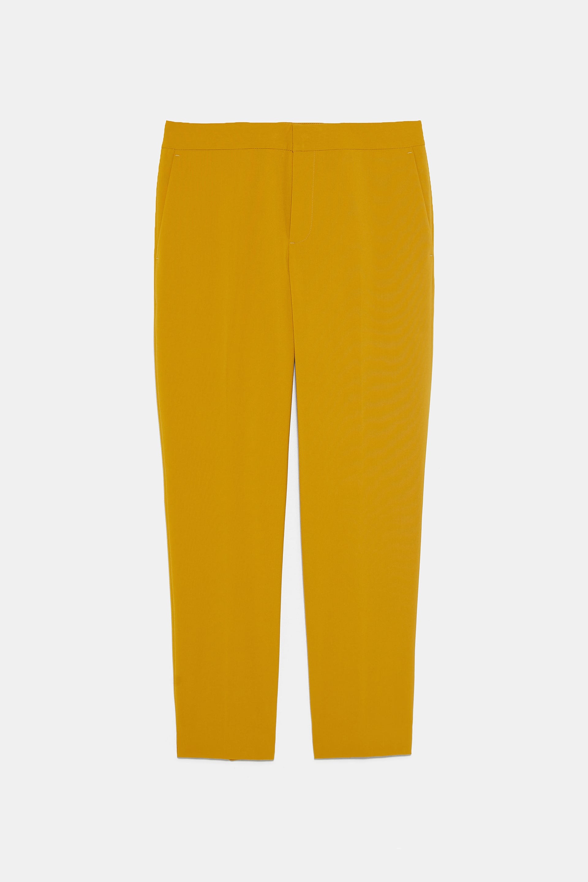 Zara Ankle Pants In Mustard
