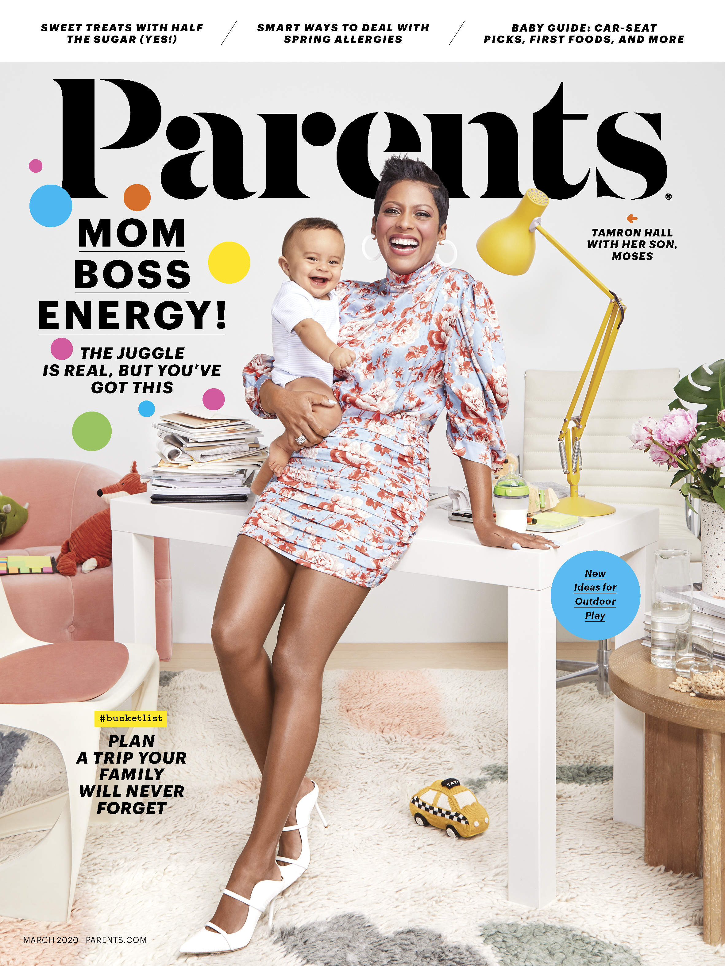 Tamron Hall March Cover/Issue of Parents Magazine