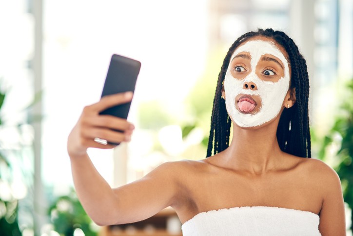 Guess who got a facial!
