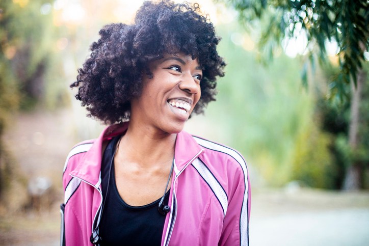 Candid Portrait of a Young Black Woman