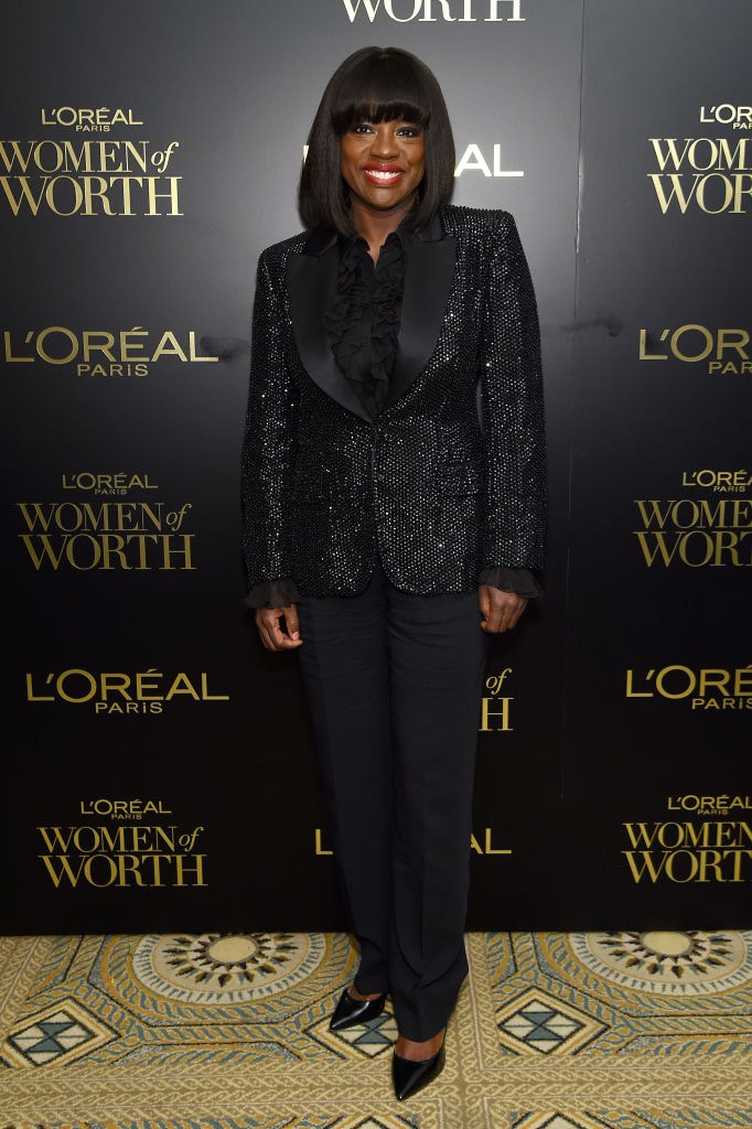 VIOLA DAVIS AT THE 14TH ANNUAL L'OREAL PARIS WOMEN OF WORTH AWARDS, 2019
