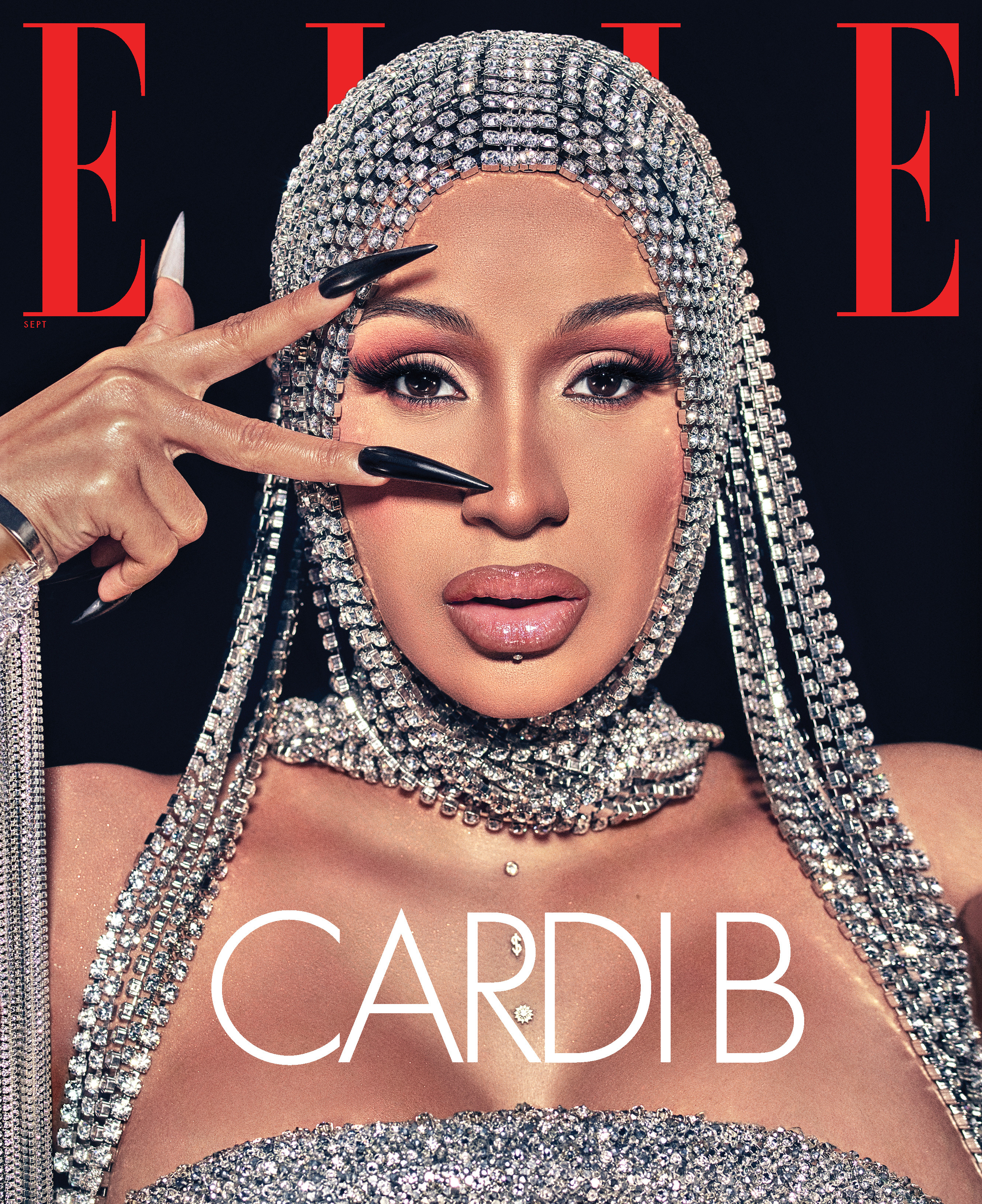 Cardi B Elle September 2020 cover