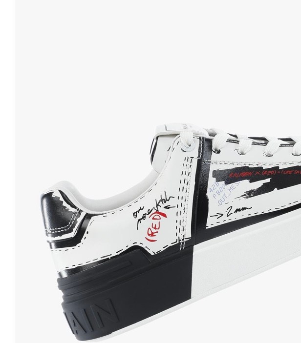 RED x Balmain Limited Edition Sneakers