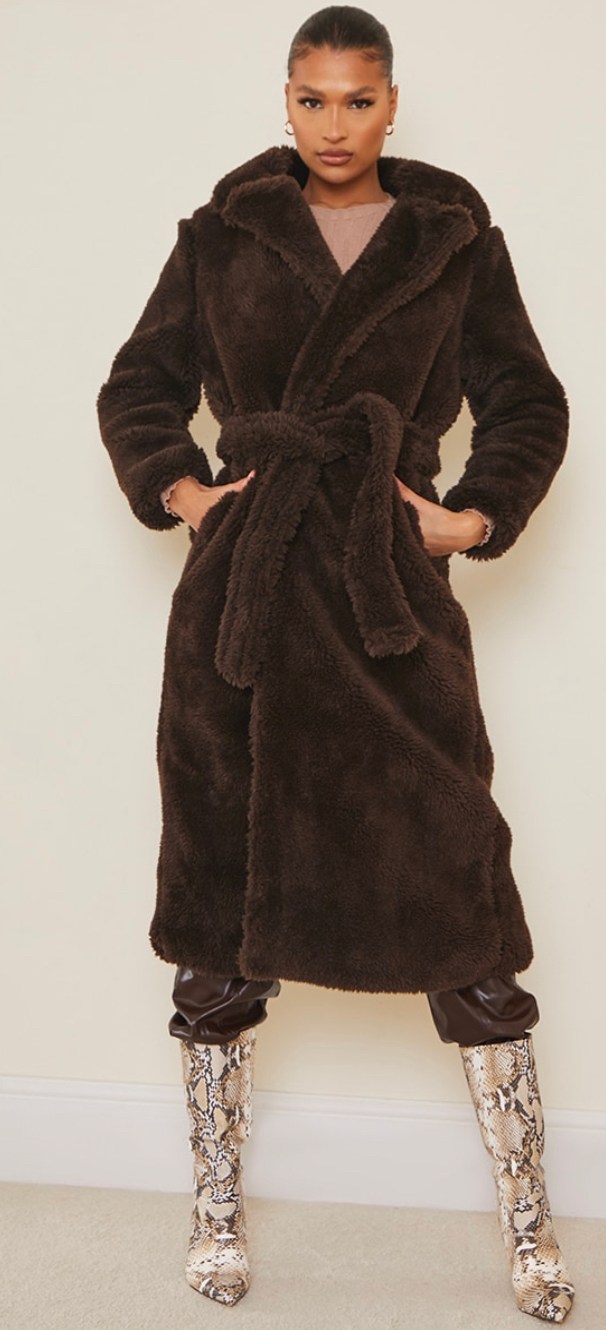PLT faux fur coat