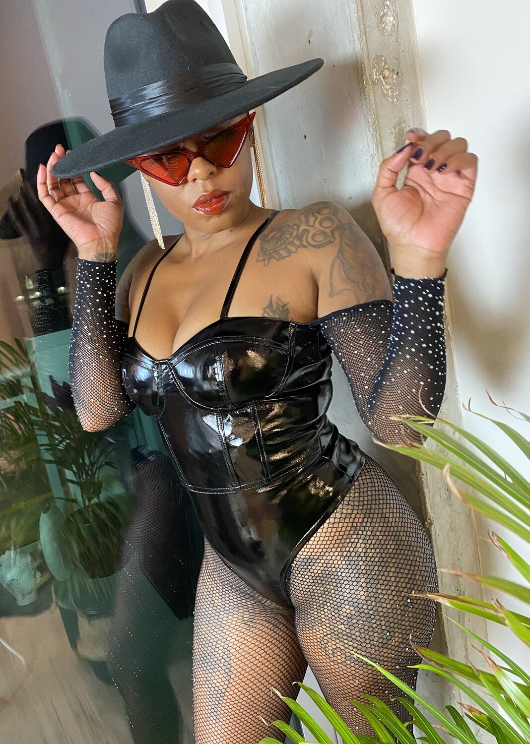 BRAVE BY C BANKS' SAVAGE VINYL BODYSUIT