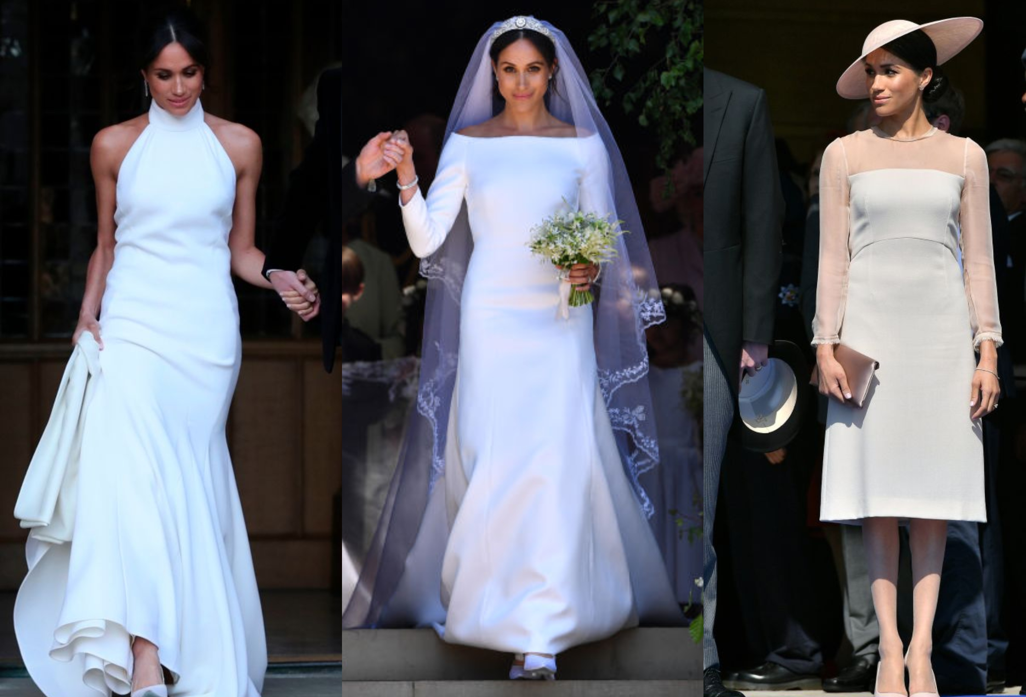Meghan Markle Dress Collage