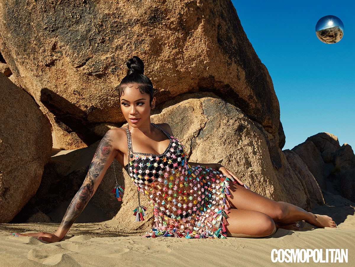 Saweetie covers Cosmopolitan's April issue