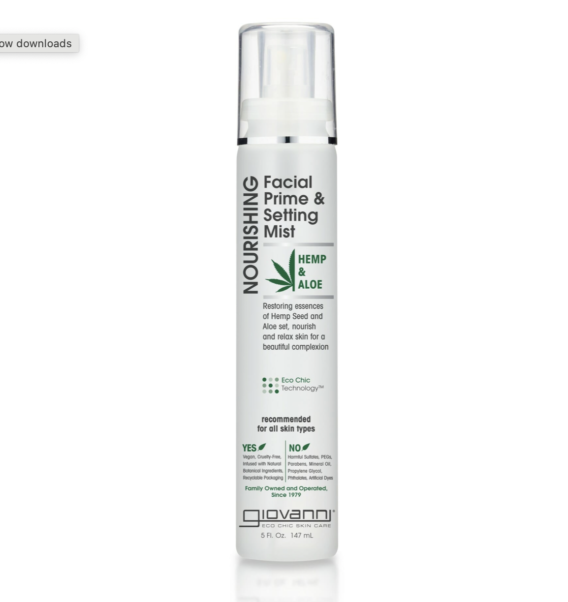 Giovanni’s Nourishing Setting Spray & Mist
