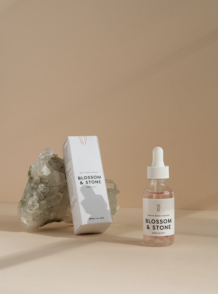 Blossom and Stone CBD with Moon-Charged Rose Quartz, $35 - $60