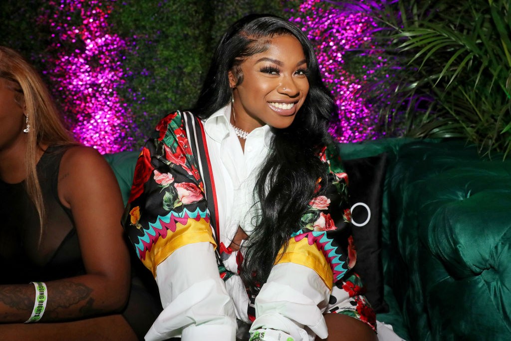 Reginae Carter at the Floyd Mayweather v Logan Paul