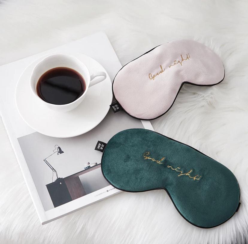 Velour/Silk Sleep Mask - Bifties - $12.00