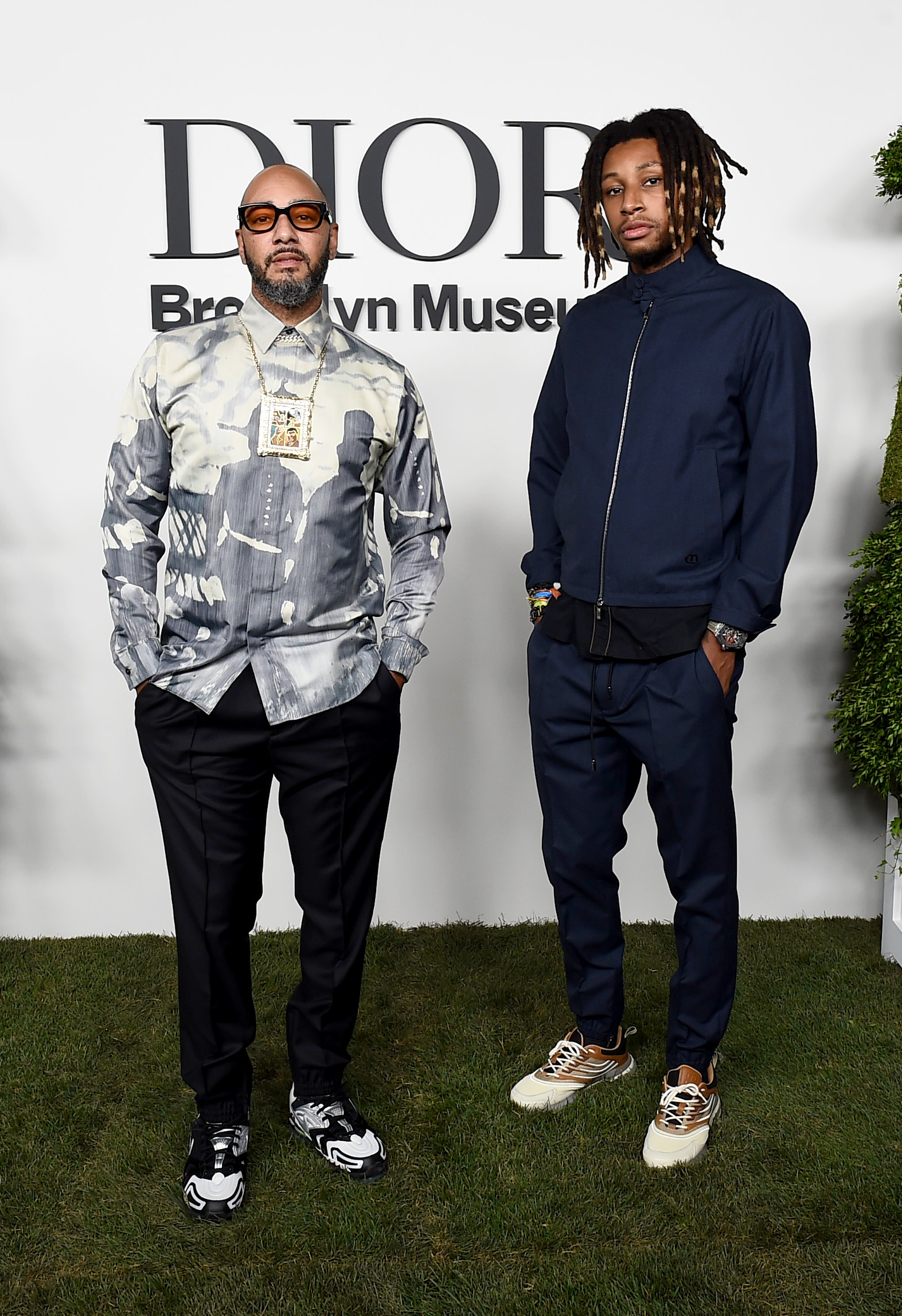 Swizz Beatz and Nasir Dean at the Christian Dior Designer Of Dreams Exhibition Cocktail Opening