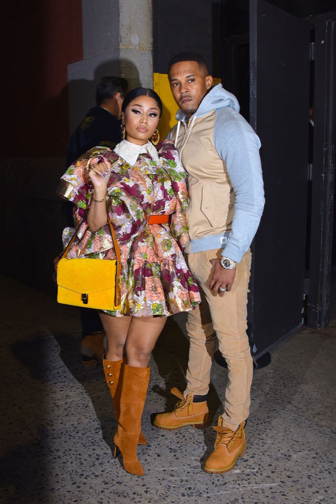 NICKI MINAJ AND HER HUSBAND AT THE MARC JACOBS SHOW, 2020