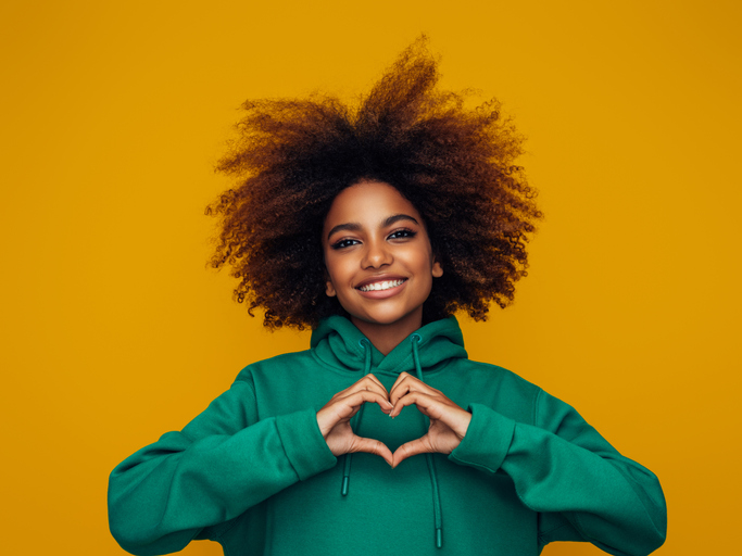 Beautiful afro woman