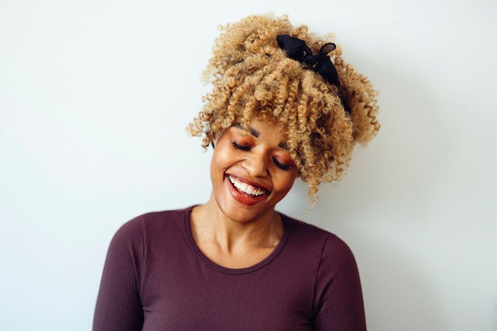Portrait of a Beautiful Afro-American Woman