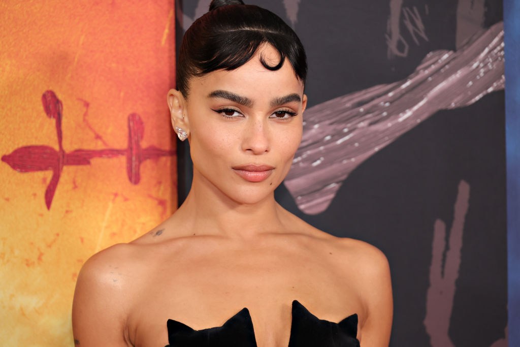 close up Shot of Zoe Kravitz at "The Batman" World Premiere