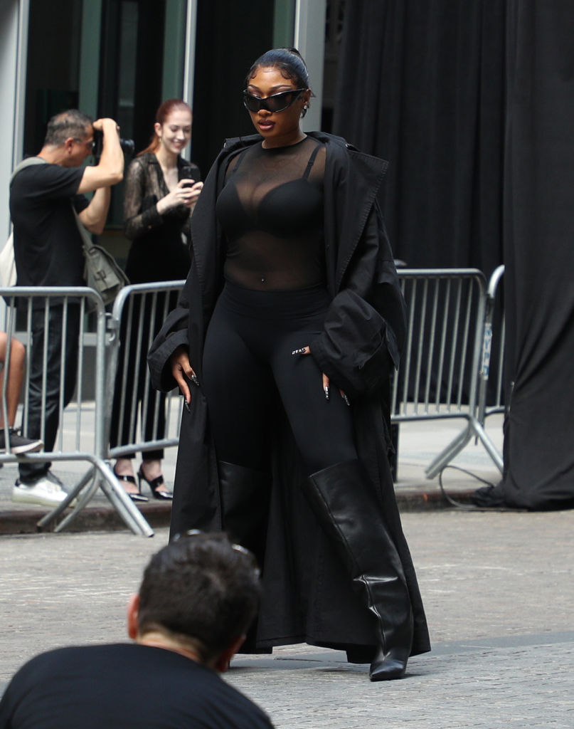 Megan Thee Stallion attends Balenciaga's NYC Show Spring 23 Collection