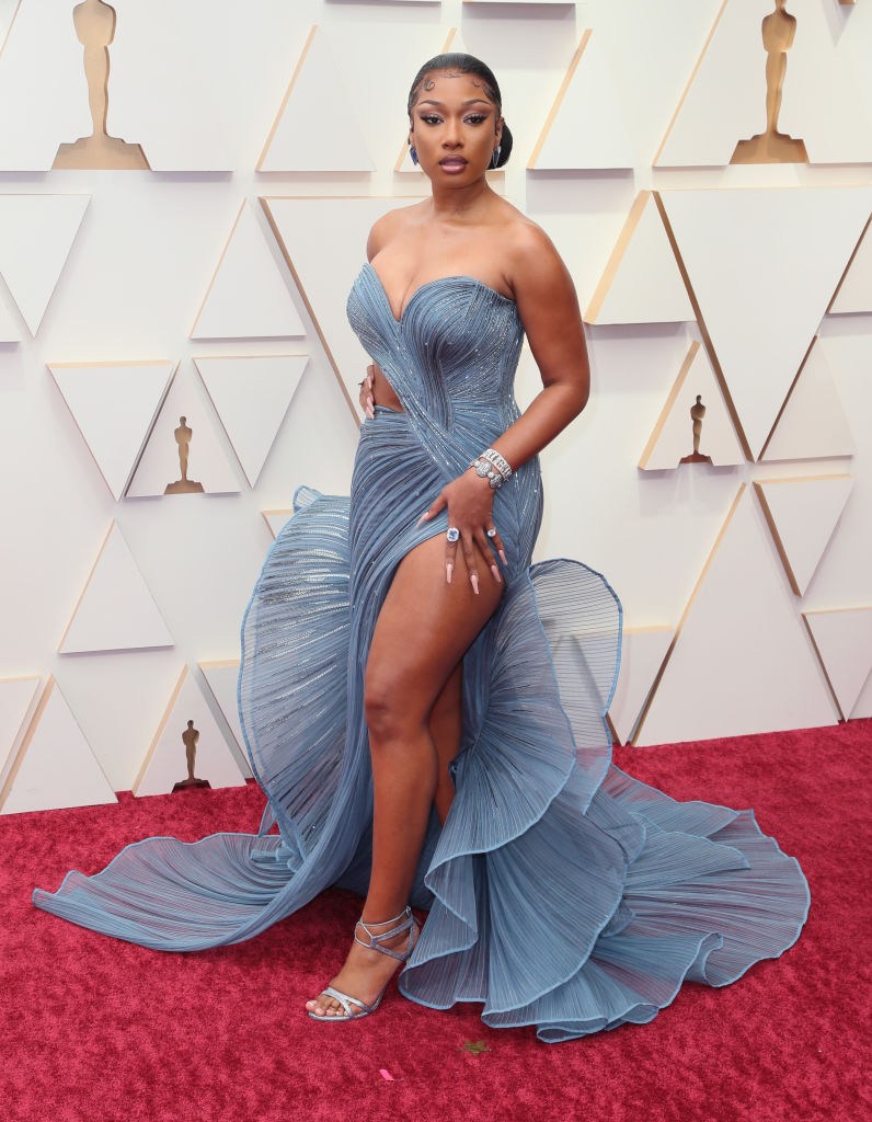 Megan thee stallion wearing Gaurav Gupta
