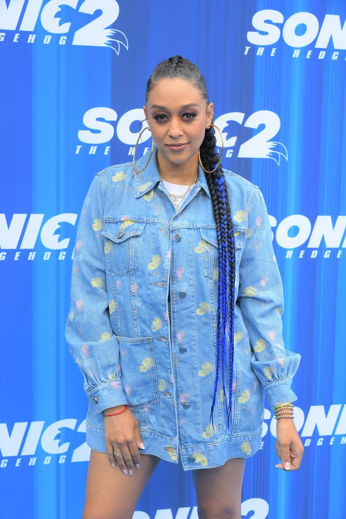 Tia Mowry at the 'Sonic the Hedgehog 2' Family Day at Paramount Pictures Studios Lot